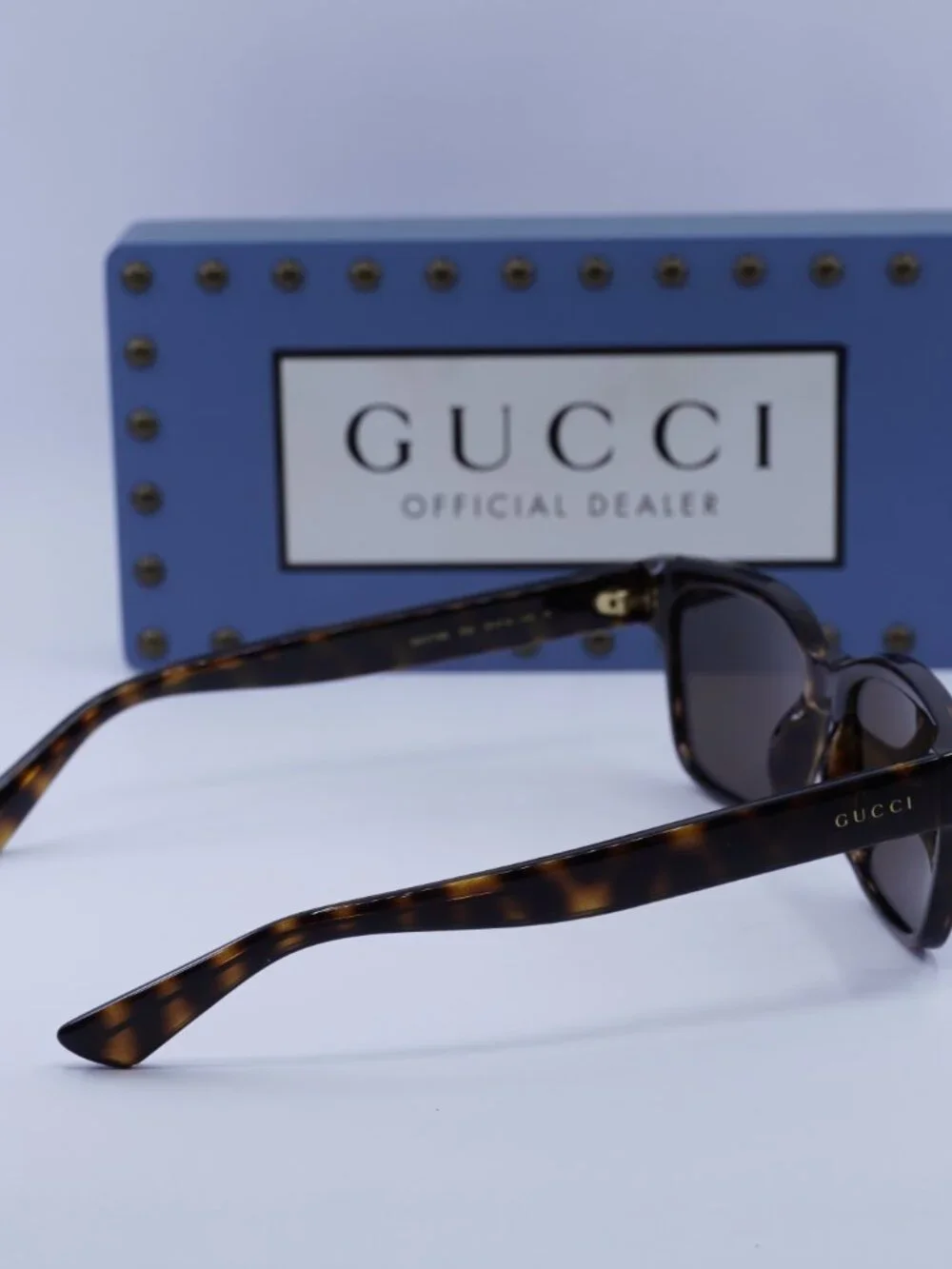 Gucci GG1716S 002 Square Sunglasses - Havana / Brown